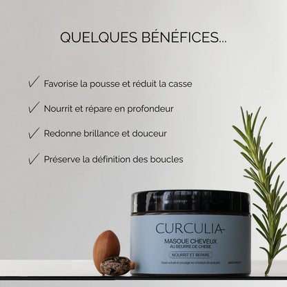 Masque cheveux nourrissant au beurre de chébé