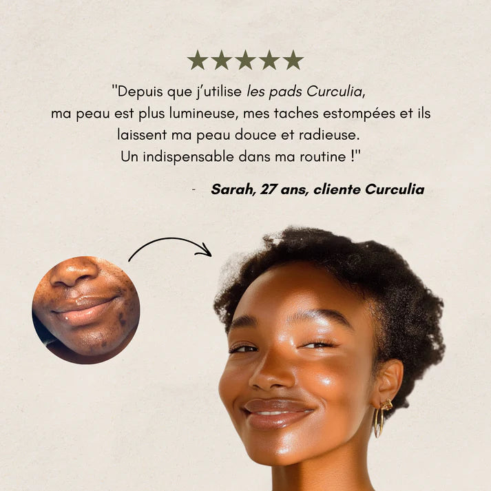 Pads Nettoyants au Curcuma 3 en 1