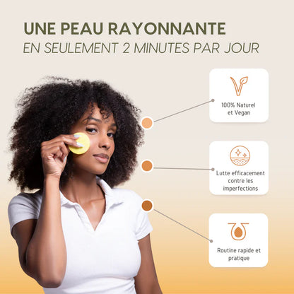 Pads Nettoyants au Curcuma 3 en 1