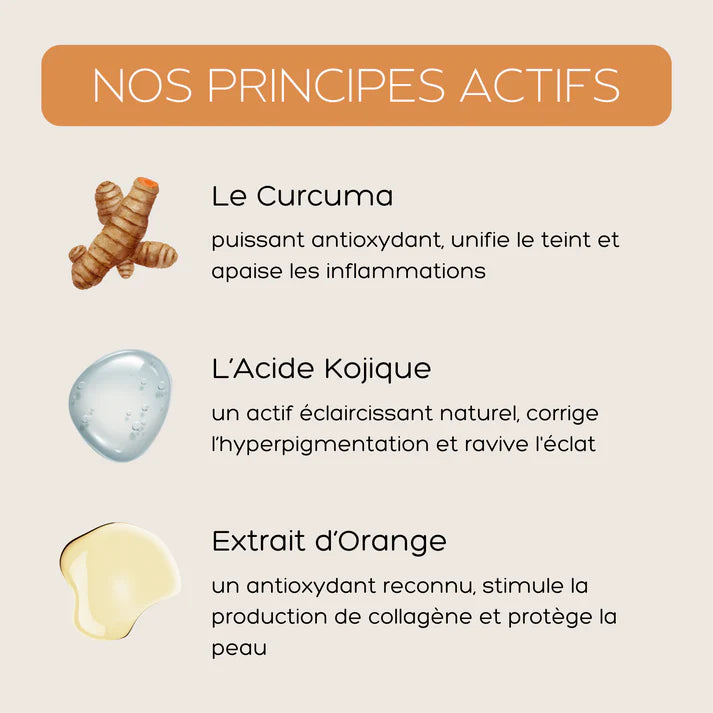 Pads Nettoyants au Curcuma 3 en 1